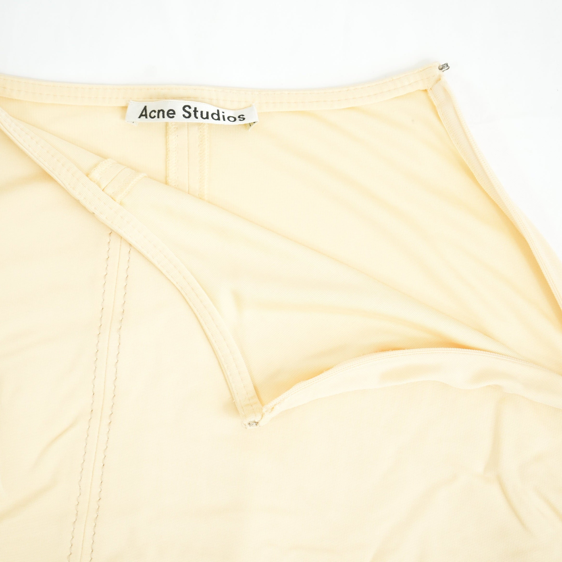 Acne Studios A-Line Midi Skirt in Yellow Size Extra-Extra Small