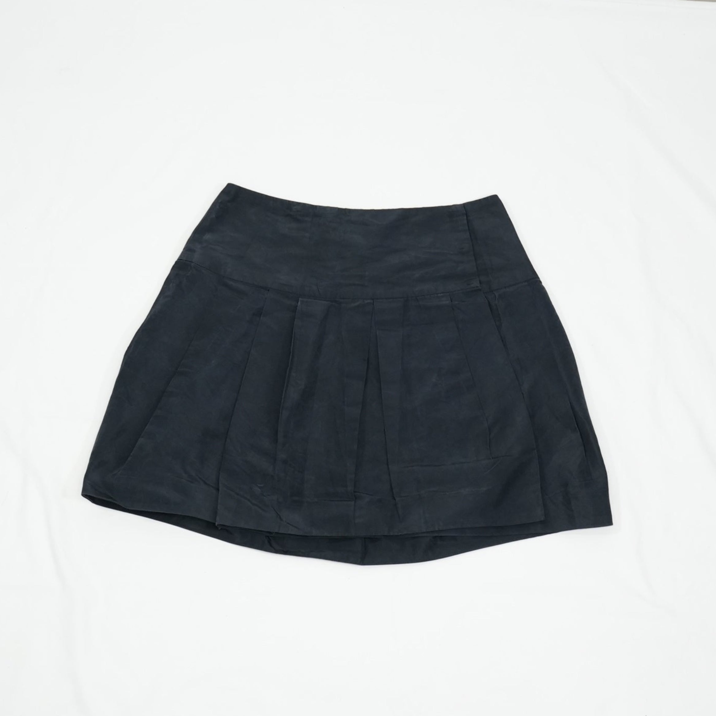 Prada Black Pleated Skirt Size 36