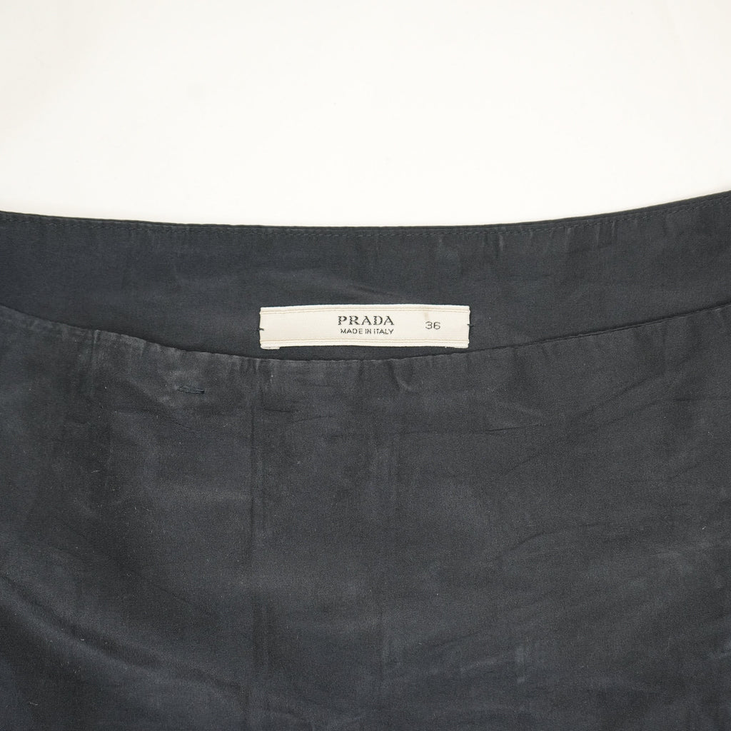 Prada Black Pleated Skirt Size 36