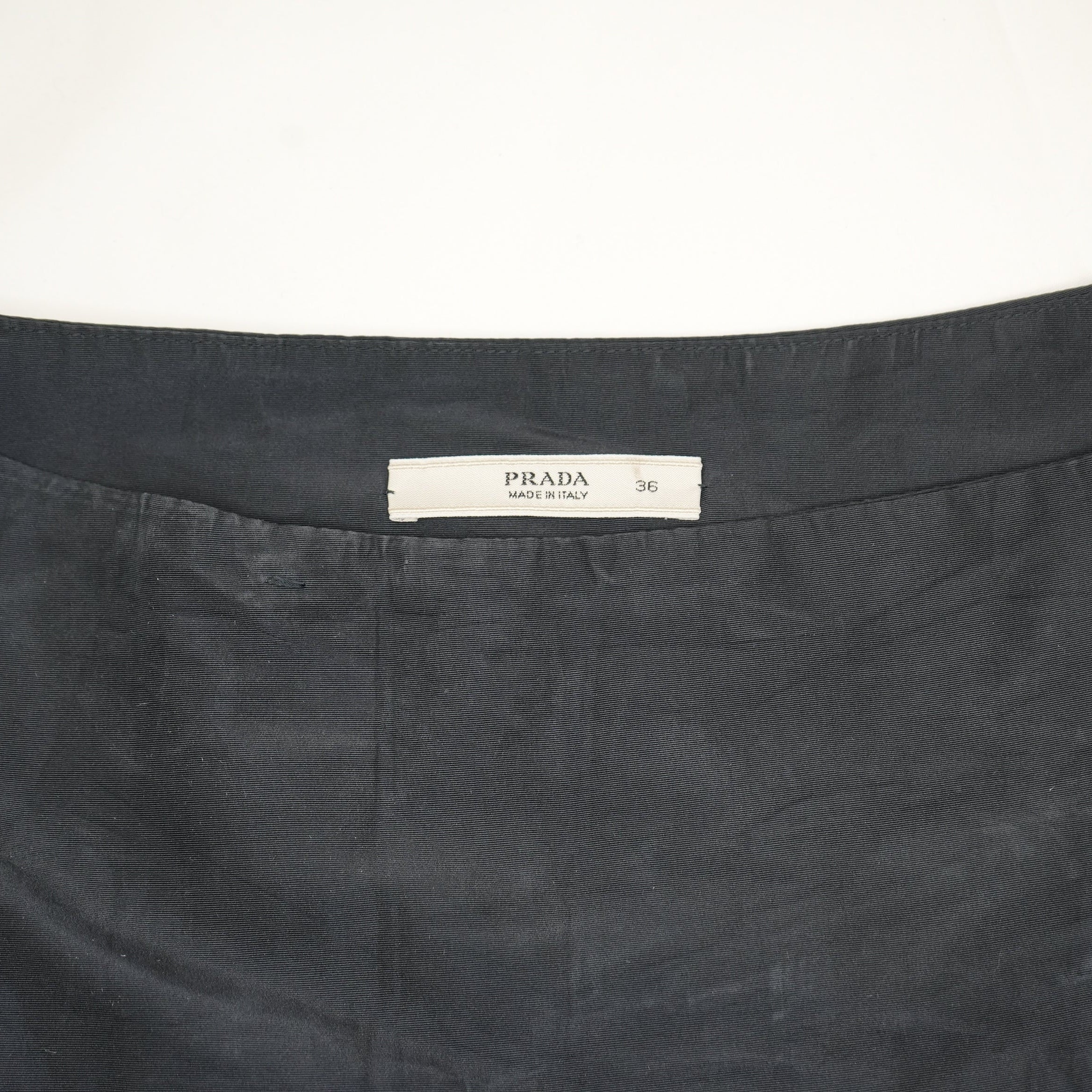 Prada Black Pleated Skirt Size 36