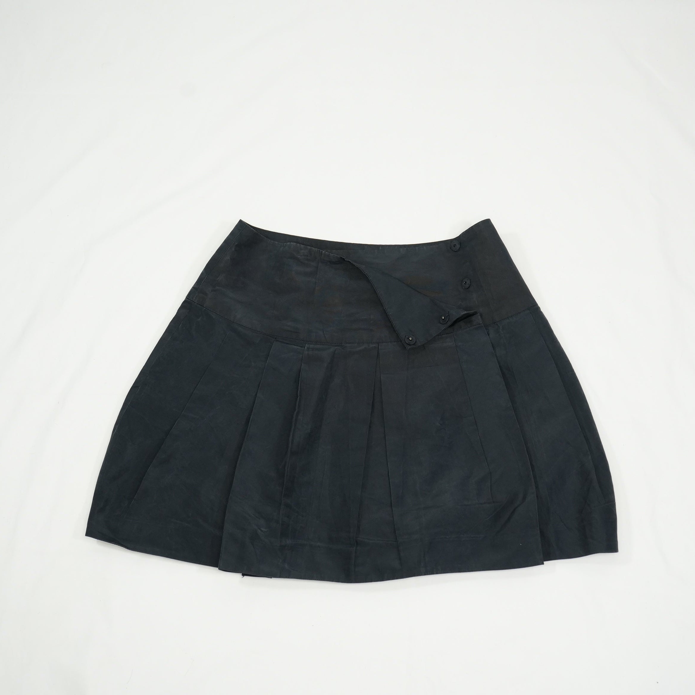 Prada Black Pleated Skirt Size 36