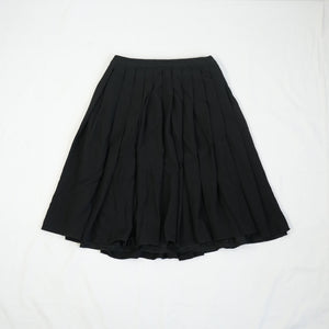 Prada Black Pleated Midi-Length Skirt Size 40