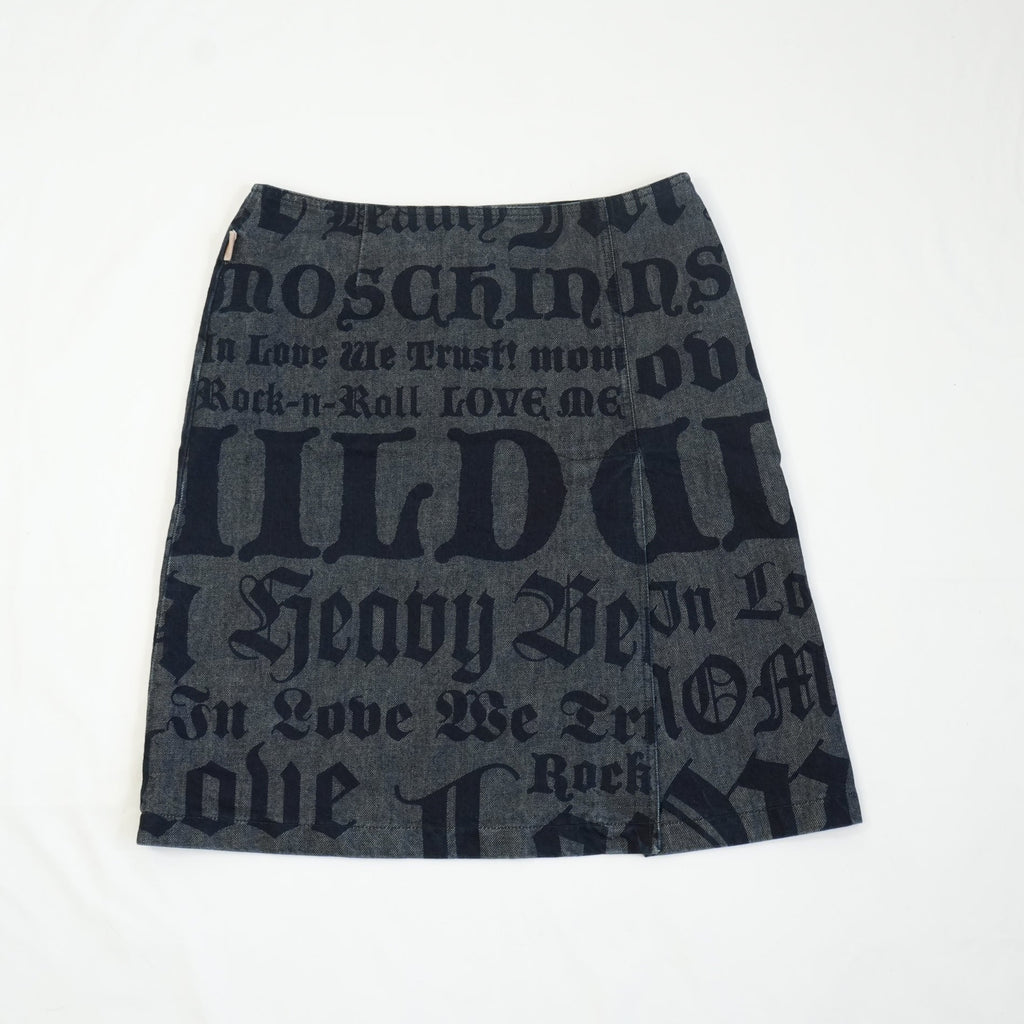 Moschino Jeans Denim Skirt Size 44