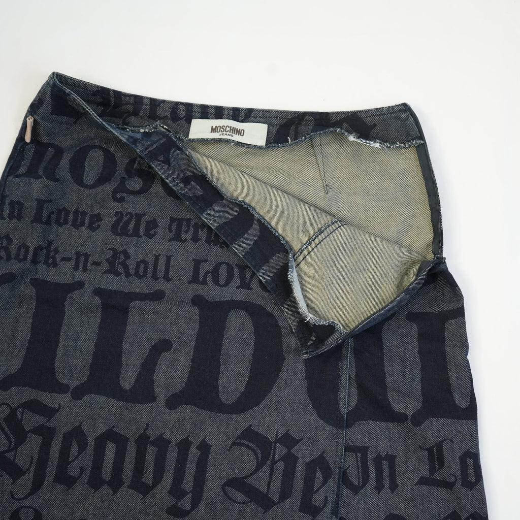 Moschino Jeans Denim Skirt Size 44