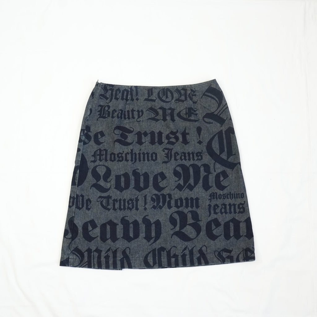 Moschino Jeans Denim Skirt Size 44