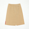 Prada Tan Nylon Midi Skirt