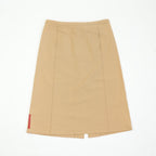 Prada Tan Nylon Midi Skirt