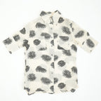 Fendi Sheer Short-Sleeve Button-Up Shirt Size 38