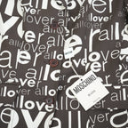 Moschino Single-Breasted Blazer with All Over "Love" Print Size 8
