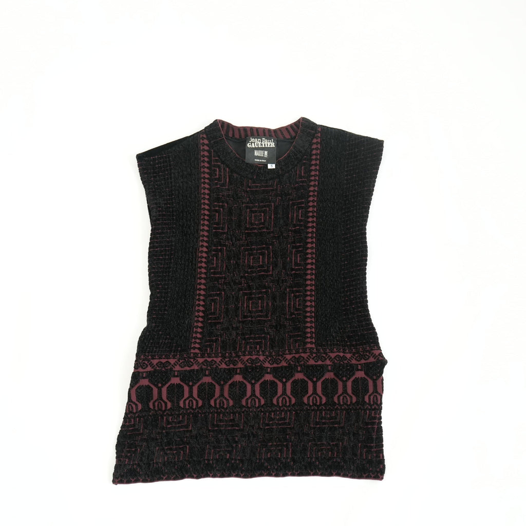 Jean Paul Gaultier Velvet Blouse / Top Size Small