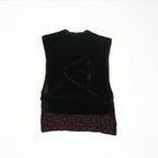 Jean Paul Gaultier Velvet Blouse / Top Size Small