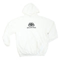 Balenciaga White Logo Hoodie Size Extra Small
