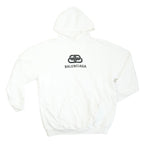 Balenciaga White Logo Hoodie Size Extra Small