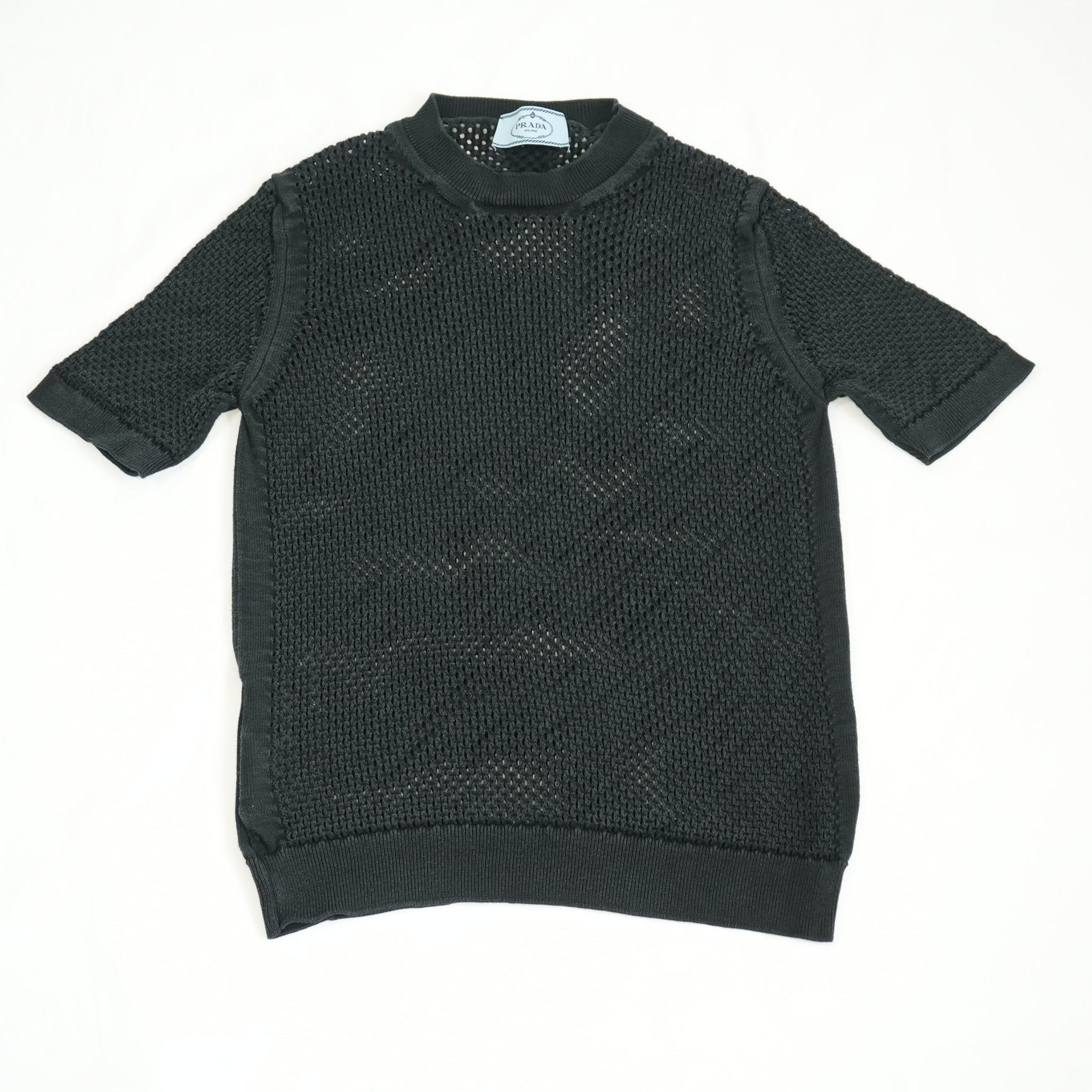 Prada Knit Black Top Size 40
