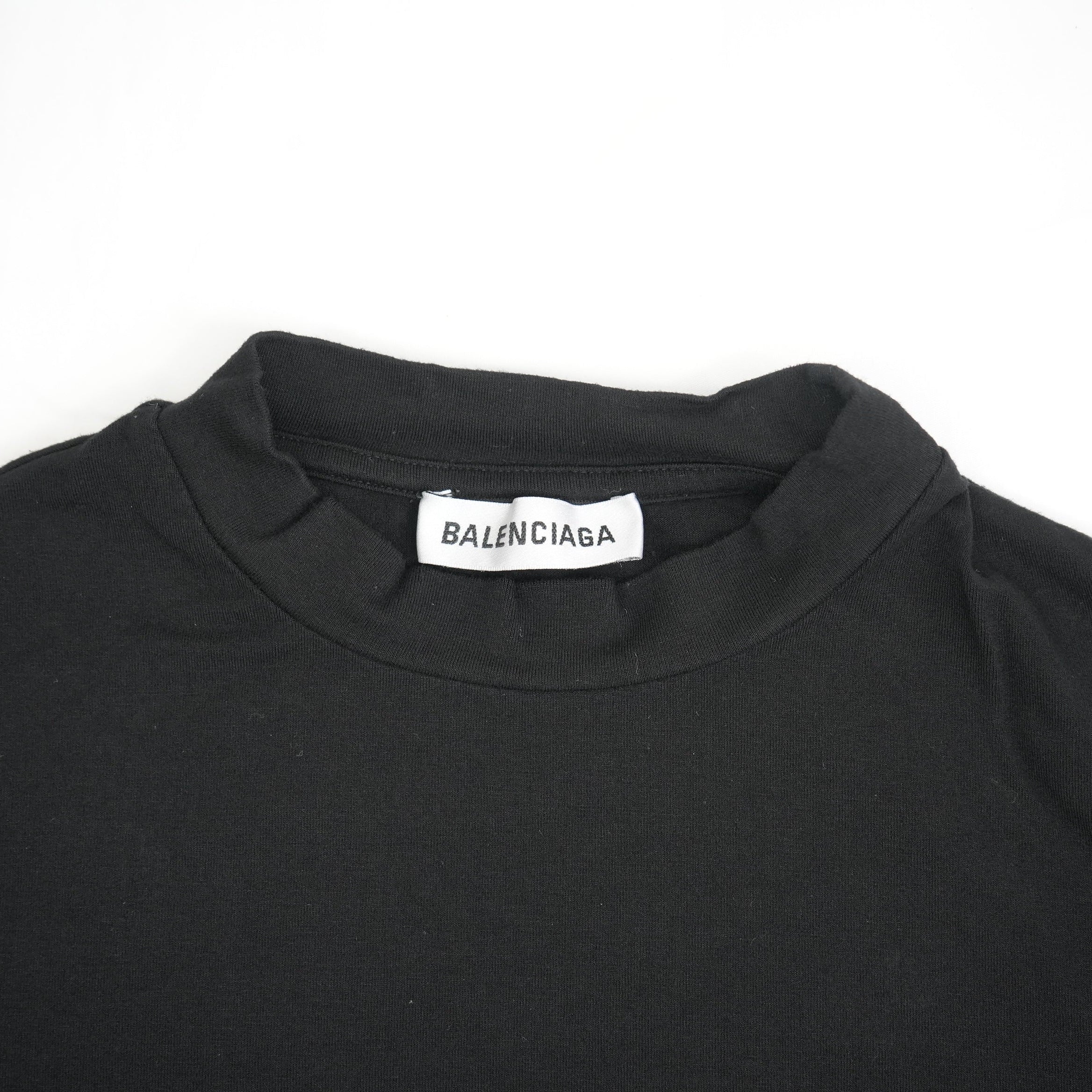 Balenciaga Black Logo T-Shirt Size Small