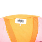 MM6 Maison Margiela Colorblock Orange and Pink Cardigan