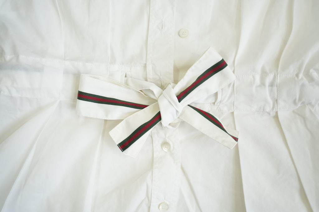 Gucci White Top Size 42 Sherry Line Belt