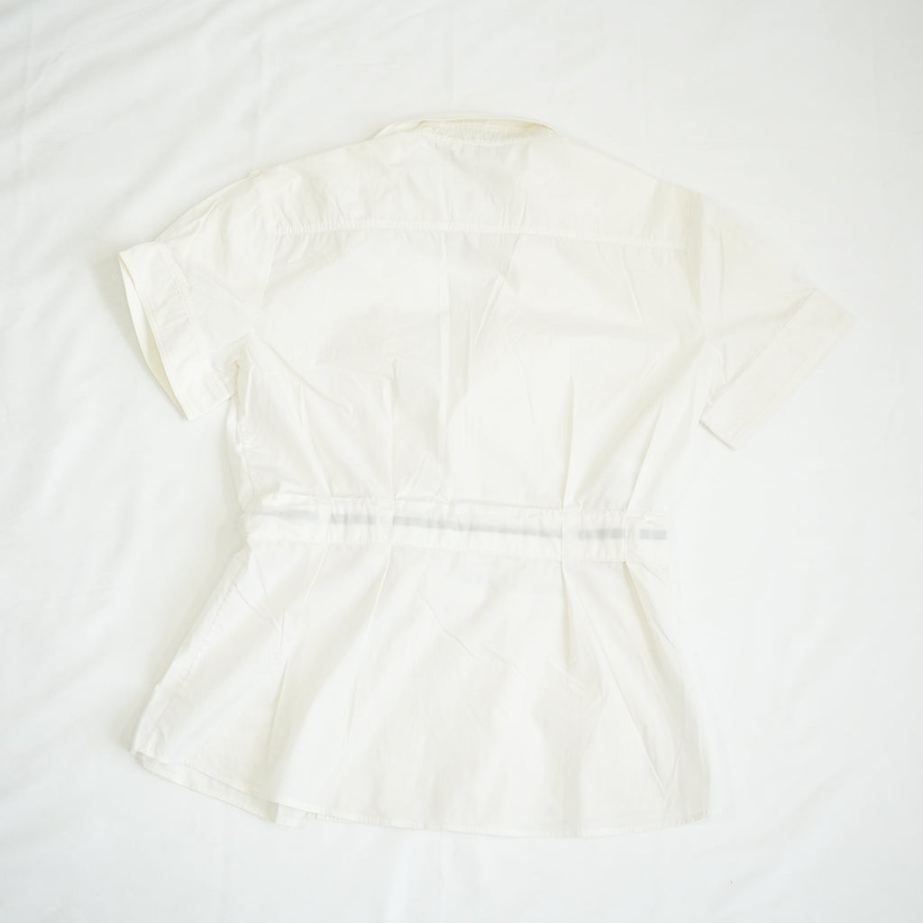 Gucci White Top Size 42 Sherry Line Belt
