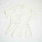 Gucci White Top Size 42 Sherry Line Belt