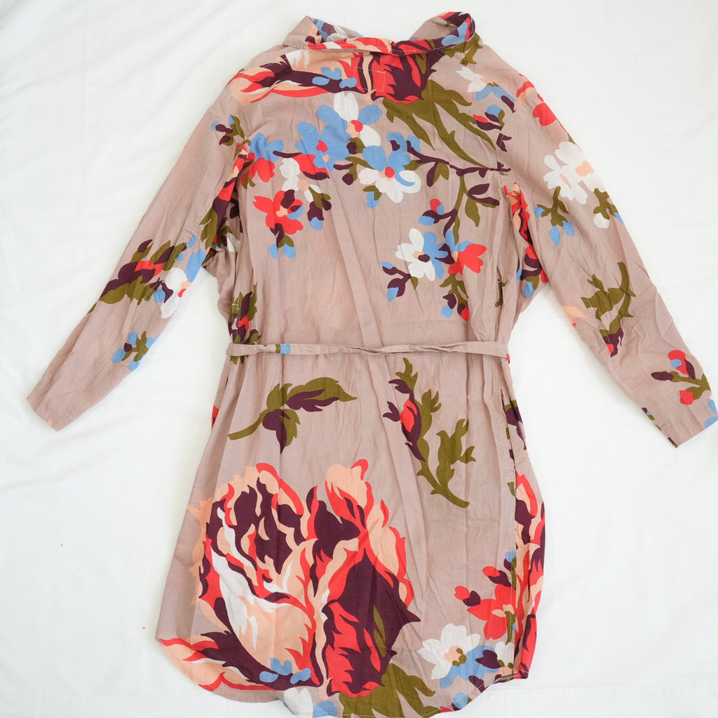 Vivienne Westwood Man Floral Button Up Long Sleeve Dress Size 40