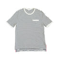 Thom Browne White Stripped Tee Shirt Pocket Tee Size 0