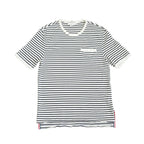 Thom Browne White Stripped Tee Shirt Pocket Tee Size 0
