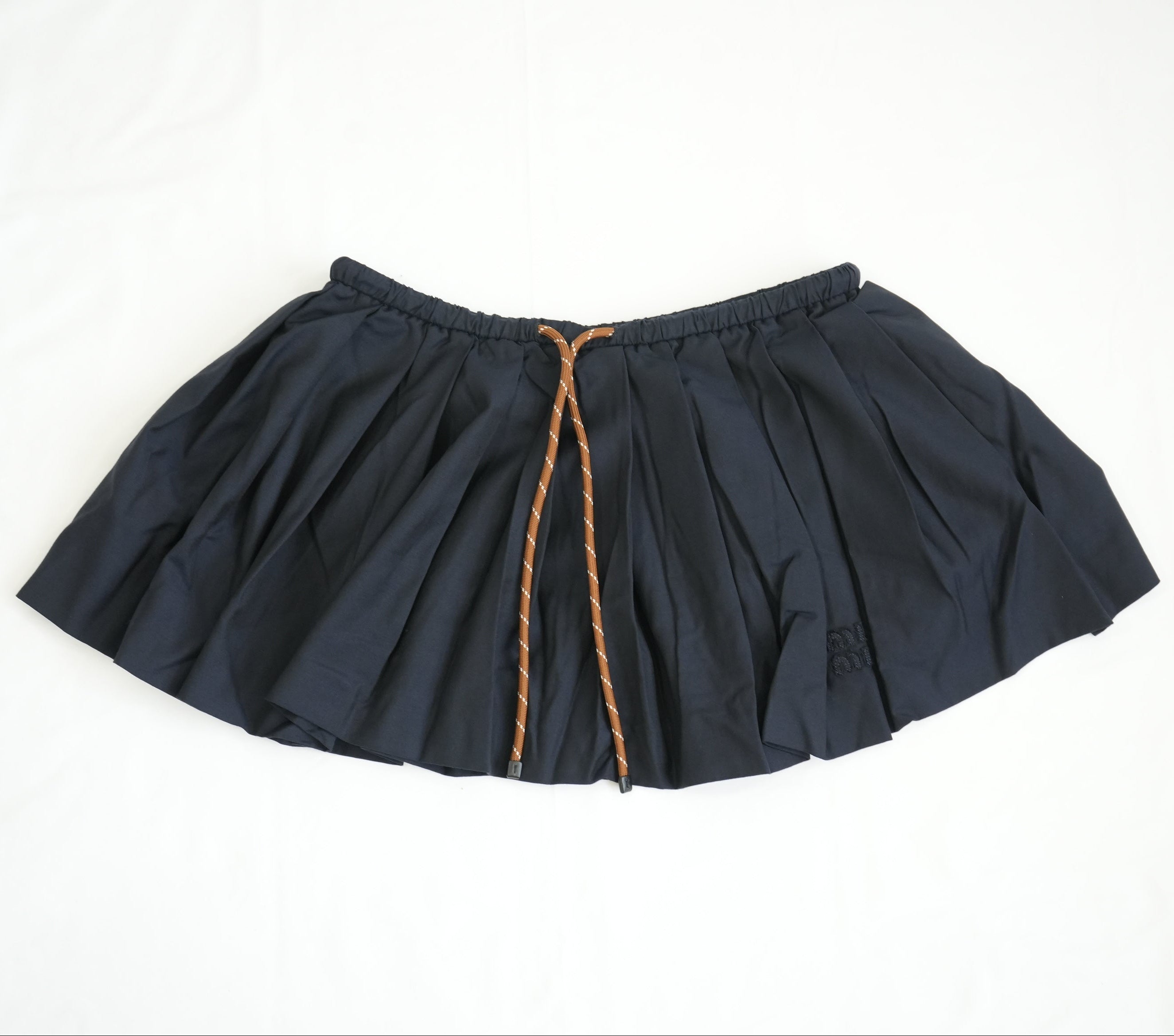 Miu Miu Pleated Skirt with Drawstring Size 38