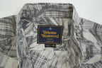 Vivienne Westwood Grey and White Tartan Print
