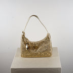 Prada Re-Edition 2005 mini crystal-studded satin bag
