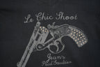Jean Paul Gaultier Gun Studded Embelished V Neck Top Size Large