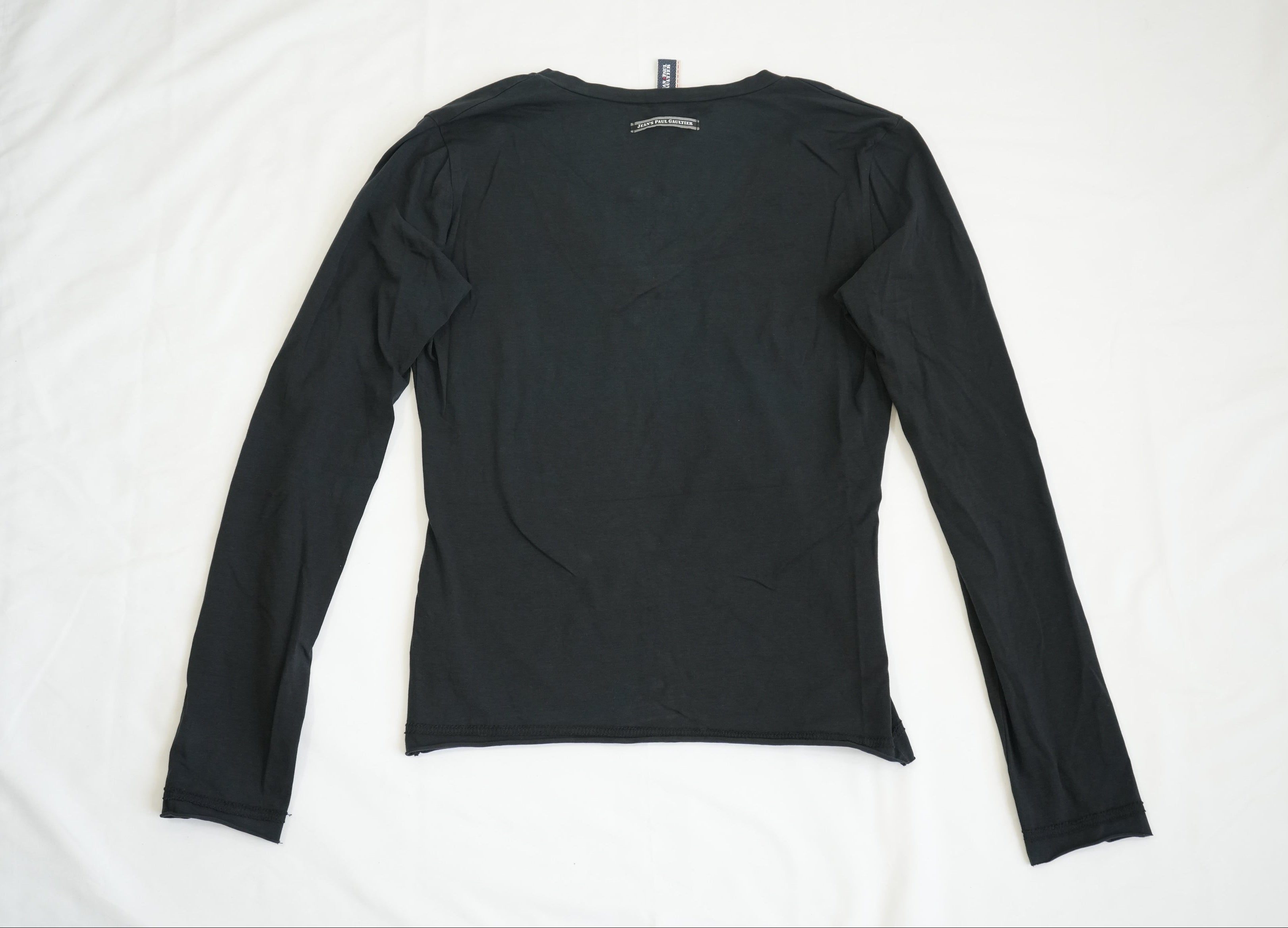 Jean Paul Gaultier Gun Studded Embelished V Neck Top Size Large