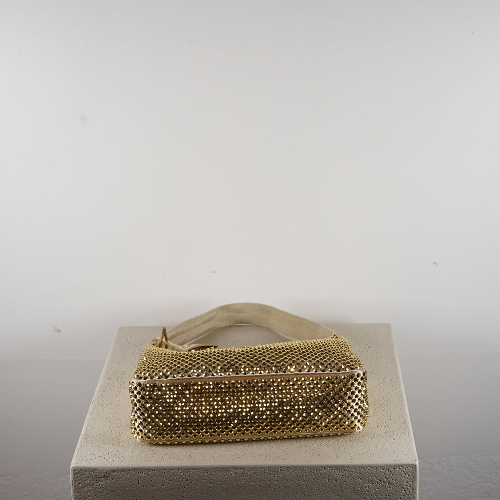 Prada Re-Edition 2005 mini crystal-studded satin bag