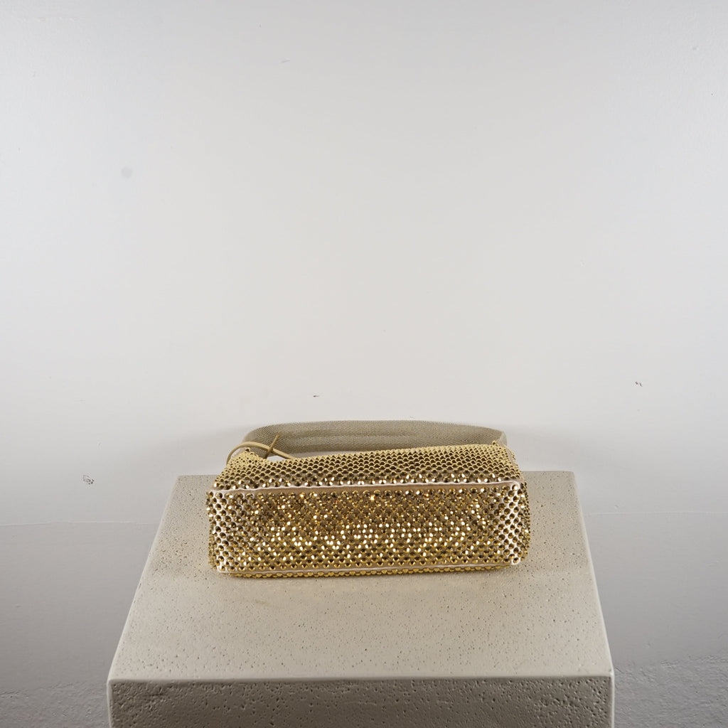 Prada Re-Edition 2005 mini crystal-studded satin bag