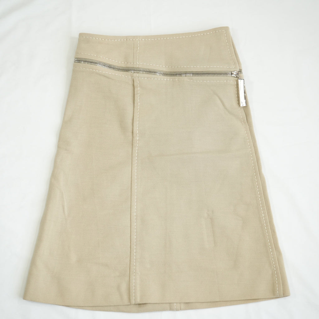 Louis Vuitton Skirt Asymetrical Zipper Size 36 100% Wool