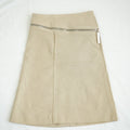 Louis Vuitton Skirt Asymetrical Zipper Size 36 100% Wool