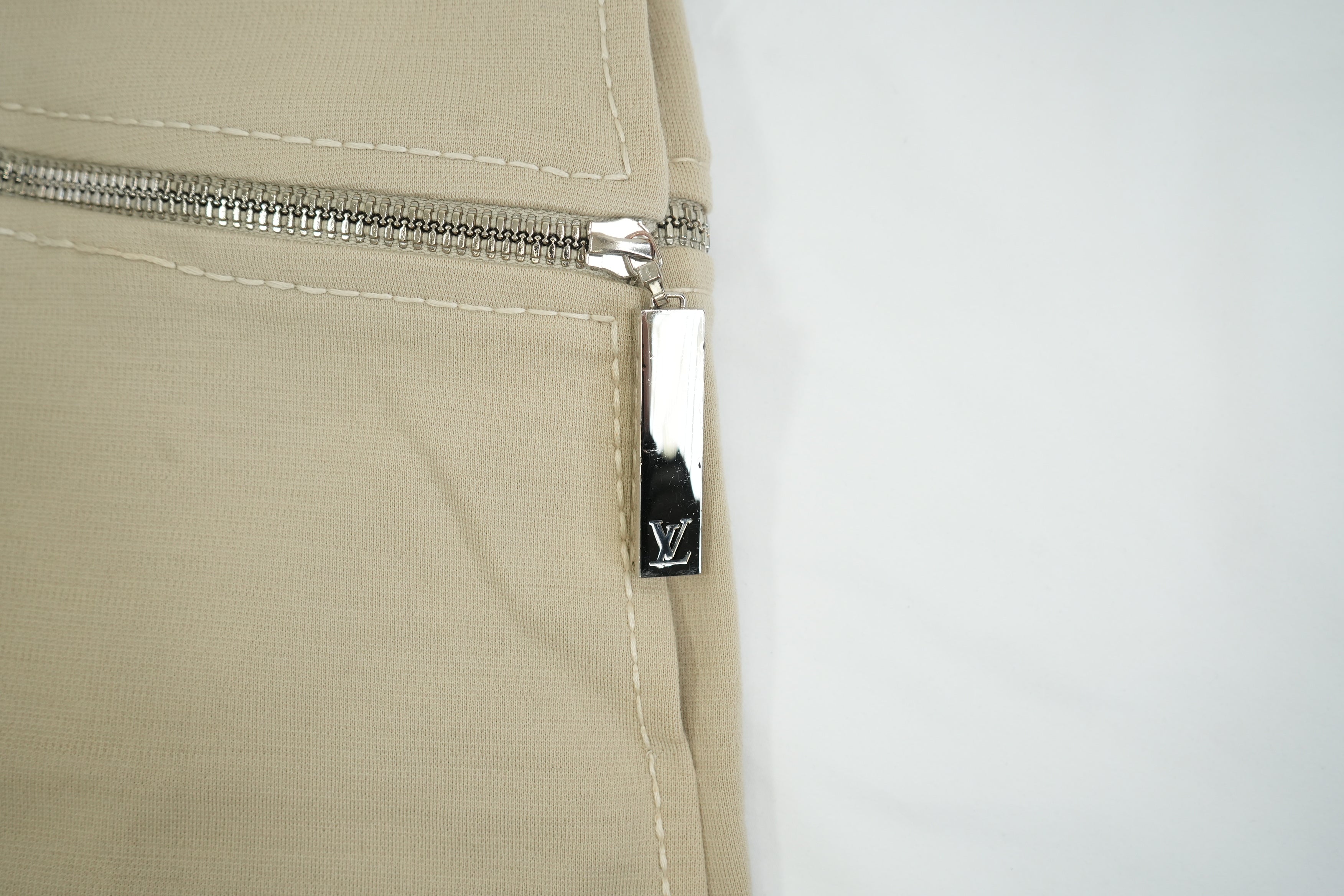 Louis Vuitton Skirt Asymetrical Zipper Size 36 100% Wool