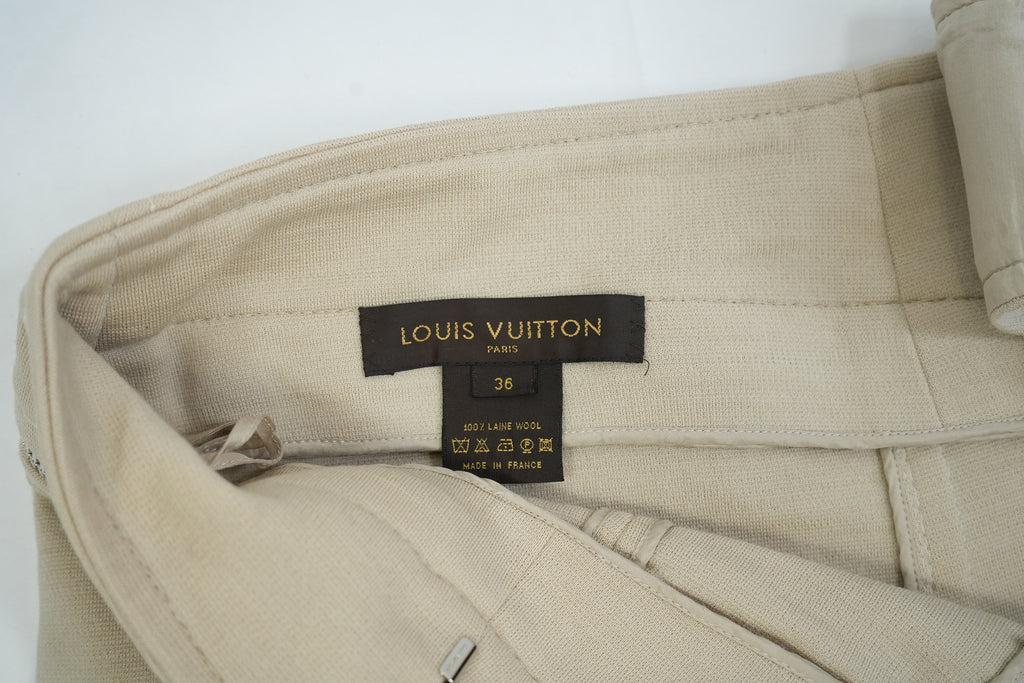 Louis Vuitton Skirt Asymetrical Zipper Size 36 100% Wool