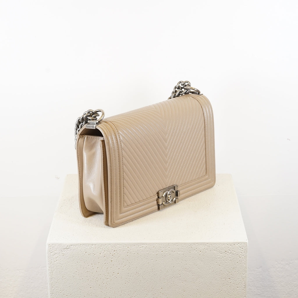Chanel Le Boy Medium Chain Shoulder Bag