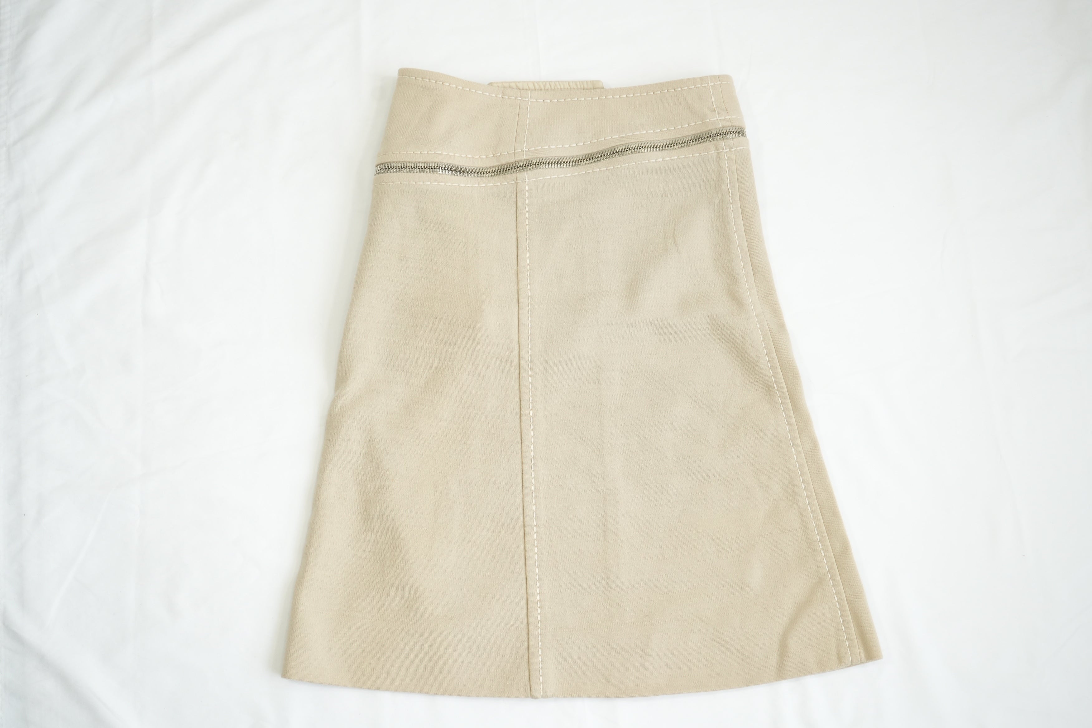 Louis Vuitton Skirt Asymetrical Zipper Size 36 100% Wool