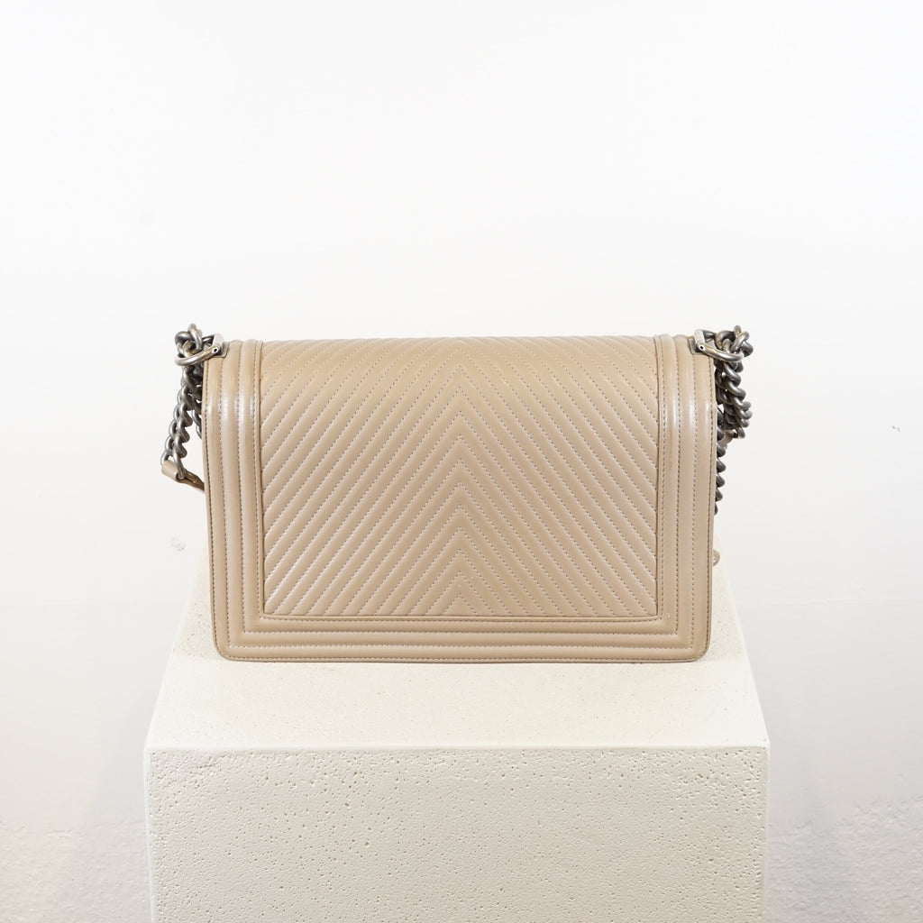 Chanel Le Boy Medium Chain Shoulder Bag