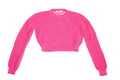 Valentino Pink Knit Cropped Shirt Top Size XS