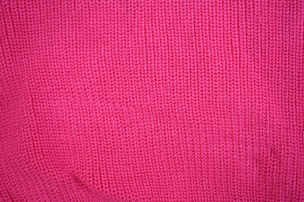 Valentino Pink Knit Cropped Shirt Top Size XS