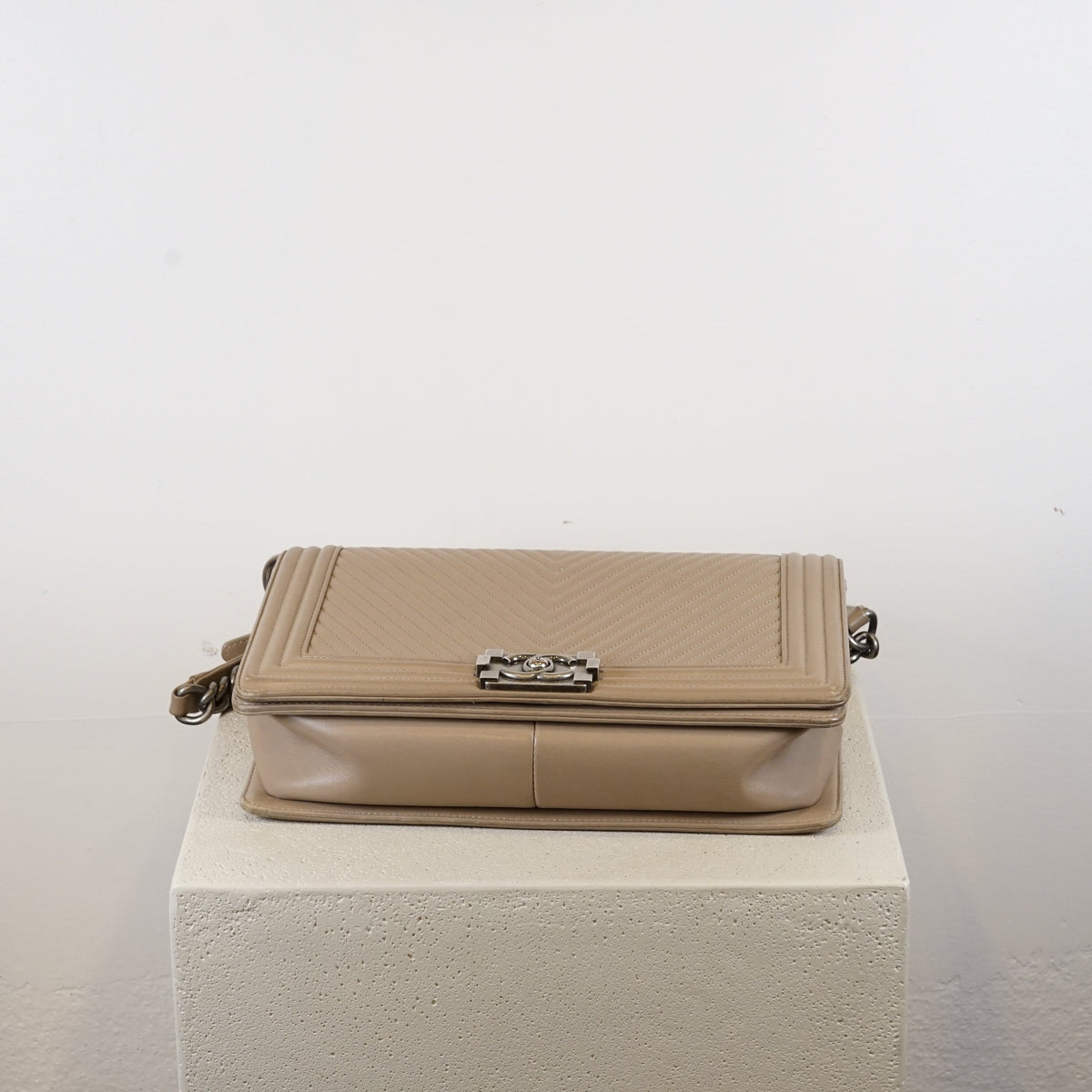 Chanel Le Boy Medium Chain Shoulder Bag