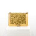 Chanel Tan/Brown Boy Bag With Tweed Detailing (with box and dustbag)