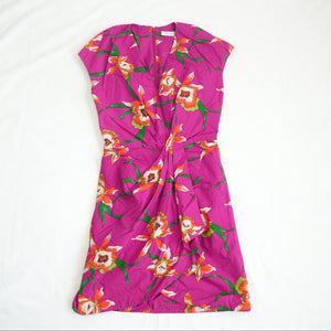 Christian Dior Magenta Floral Dress US Size 6