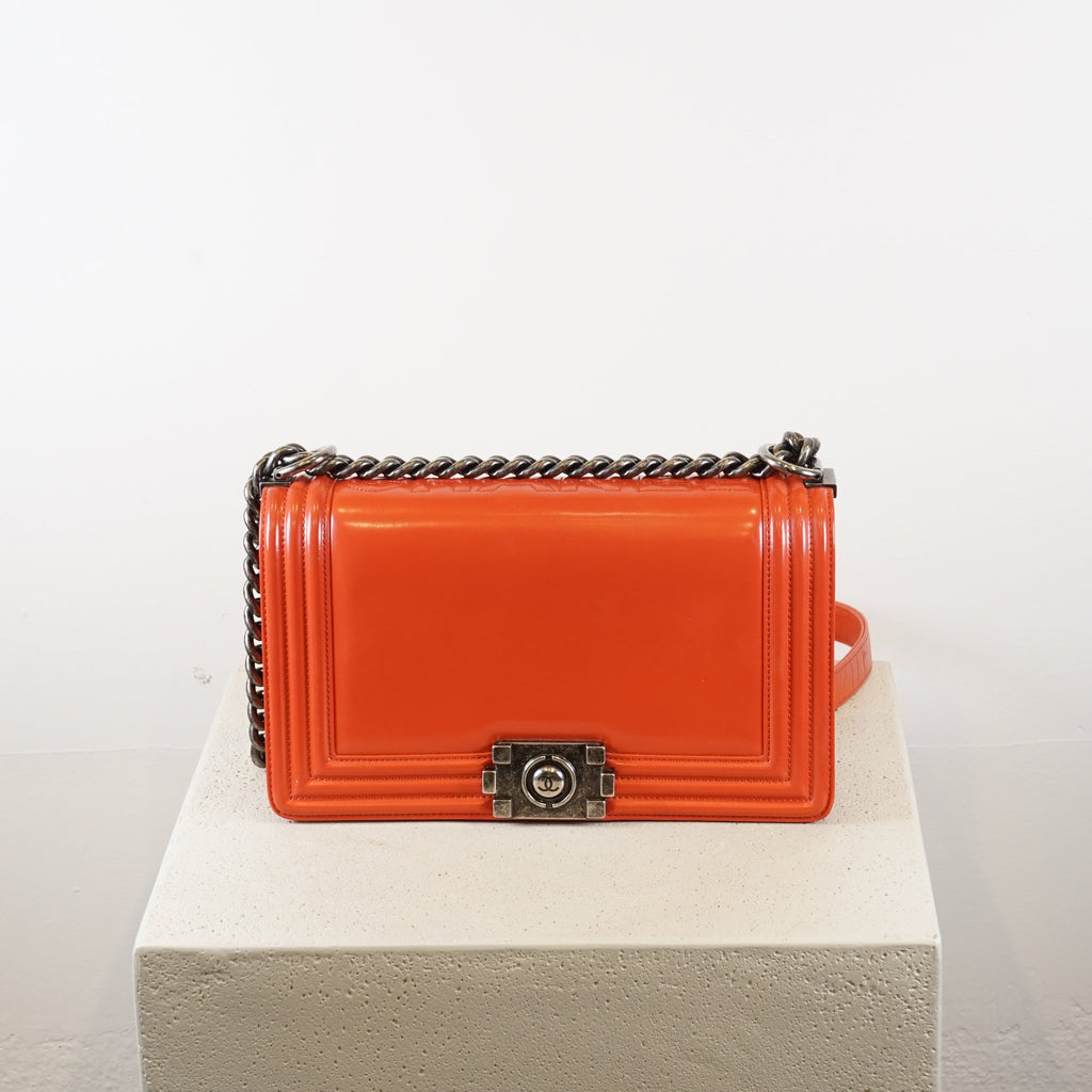 Chanel Red Boy Bag