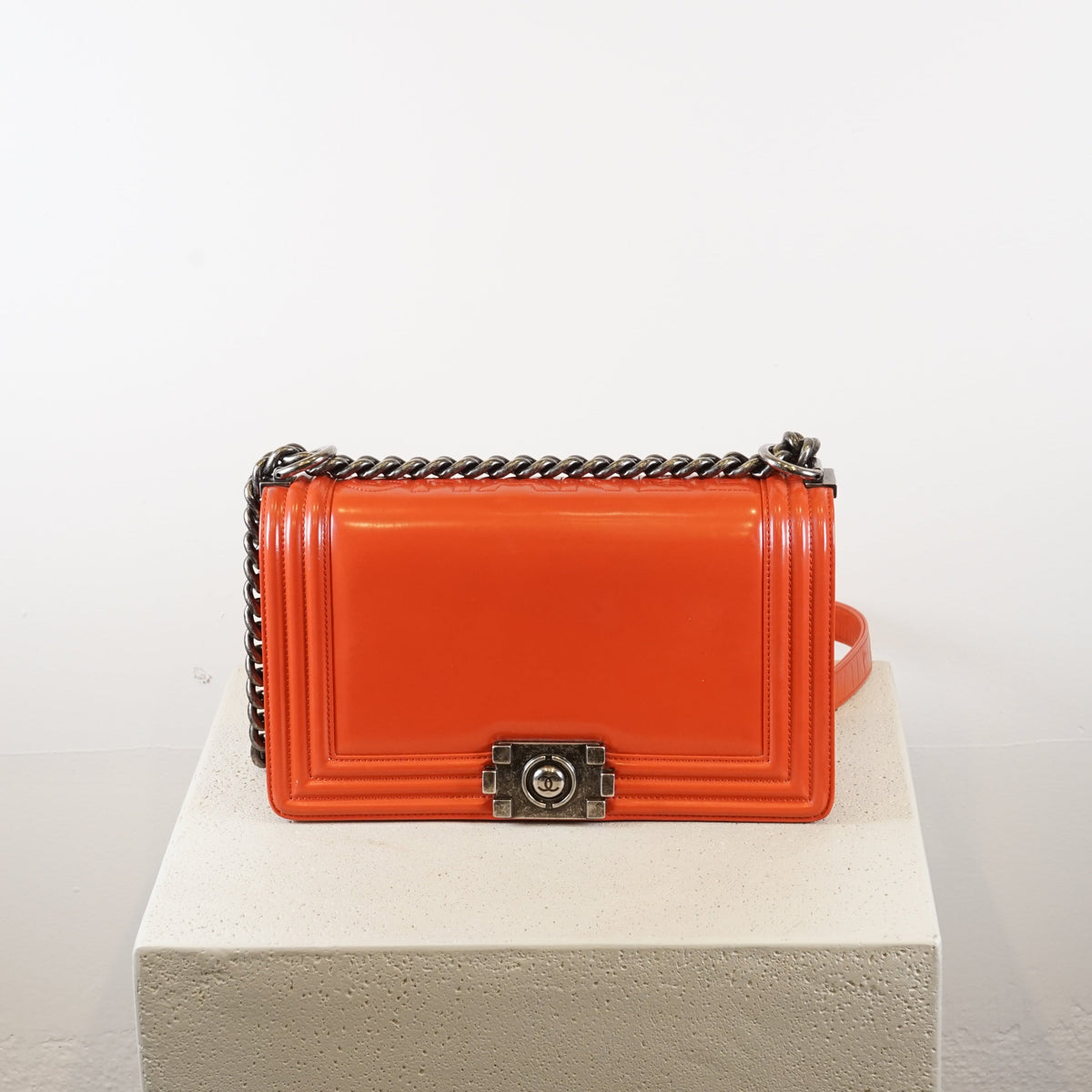 Chanel Red Boy Bag