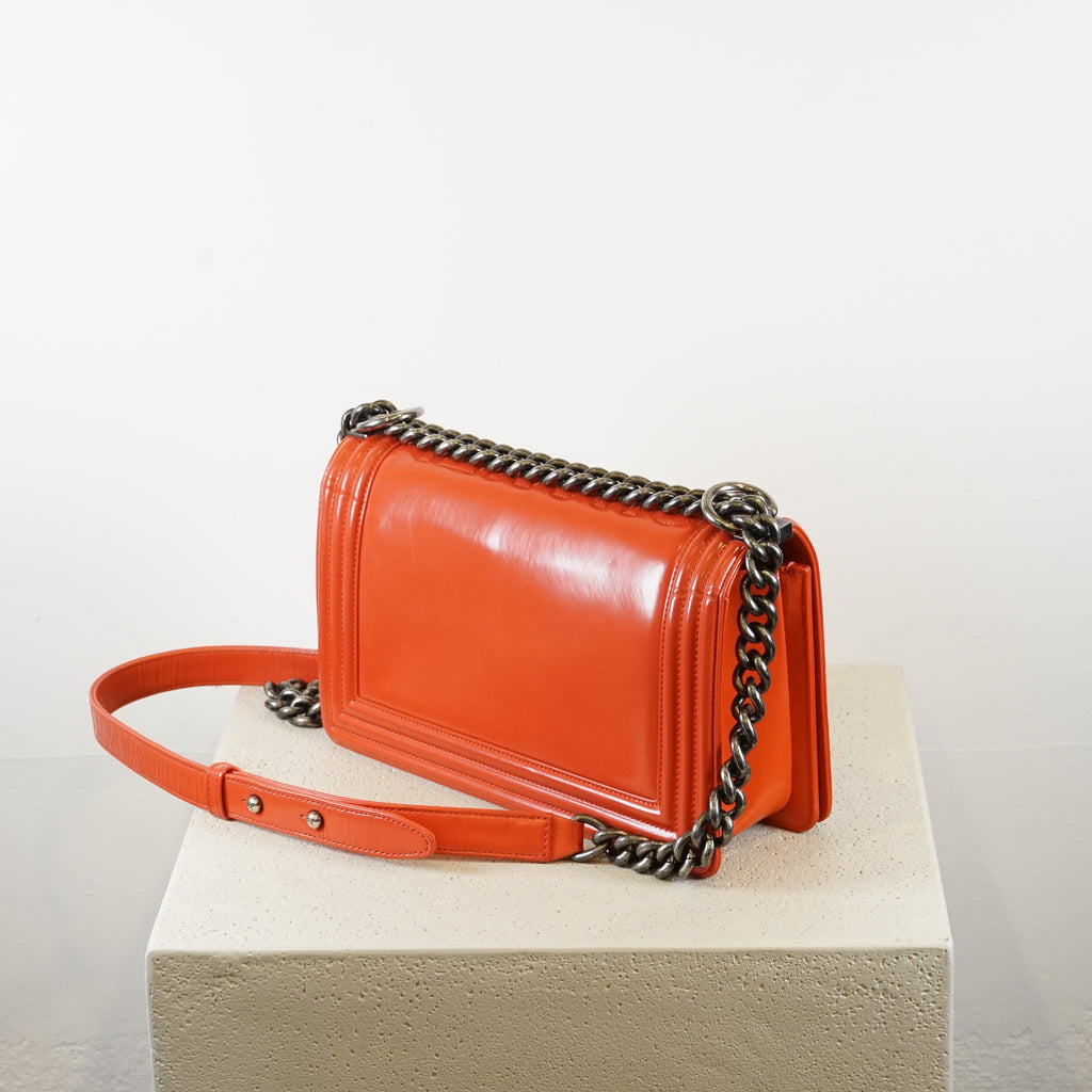 Chanel Red Boy Bag