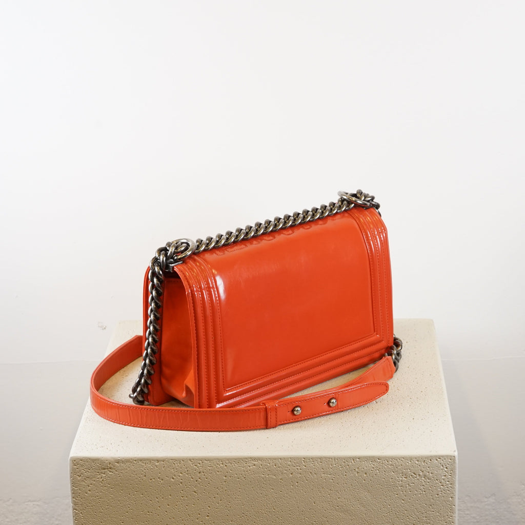 Chanel Red Boy Bag