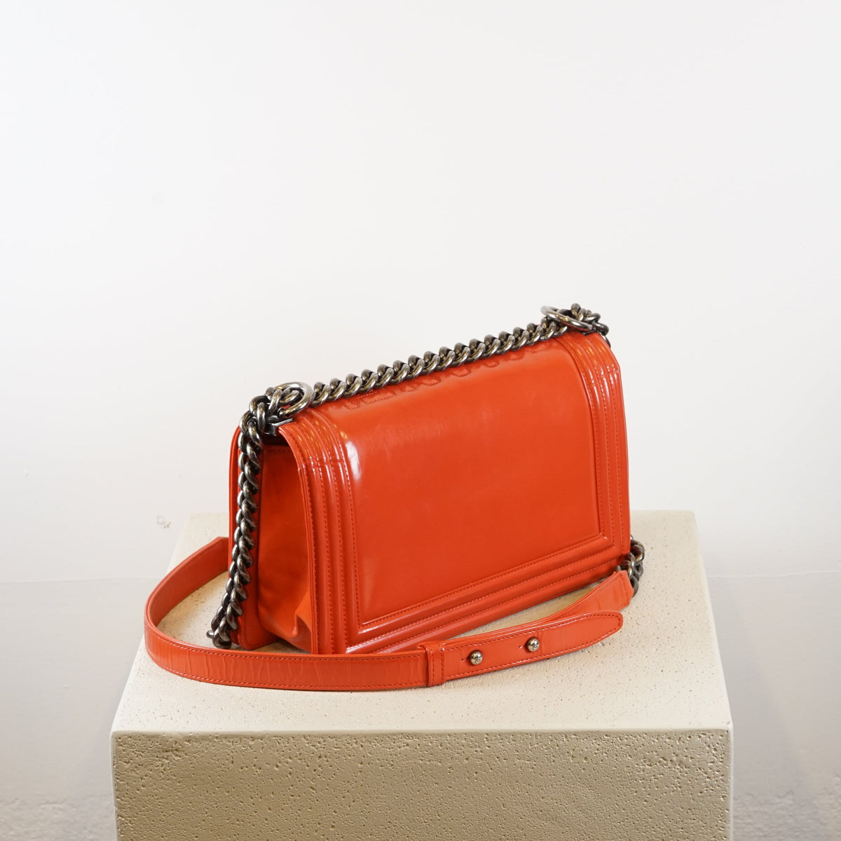 Chanel Red Boy Bag